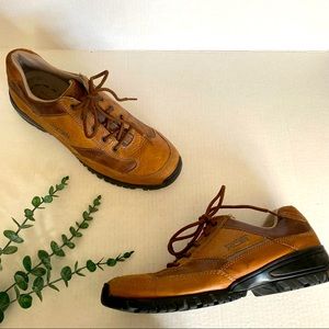 Rockport XCS Brown Leather Lace Up causal Shoes Size 10.5